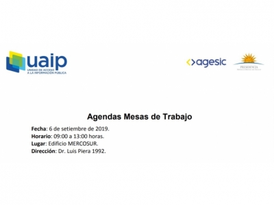 Mesas de Diálogo sobre Índice Nacional de Transparencia y Propuesta de Reforma Ley Nº 18.381 de Acceso a la Información Pública